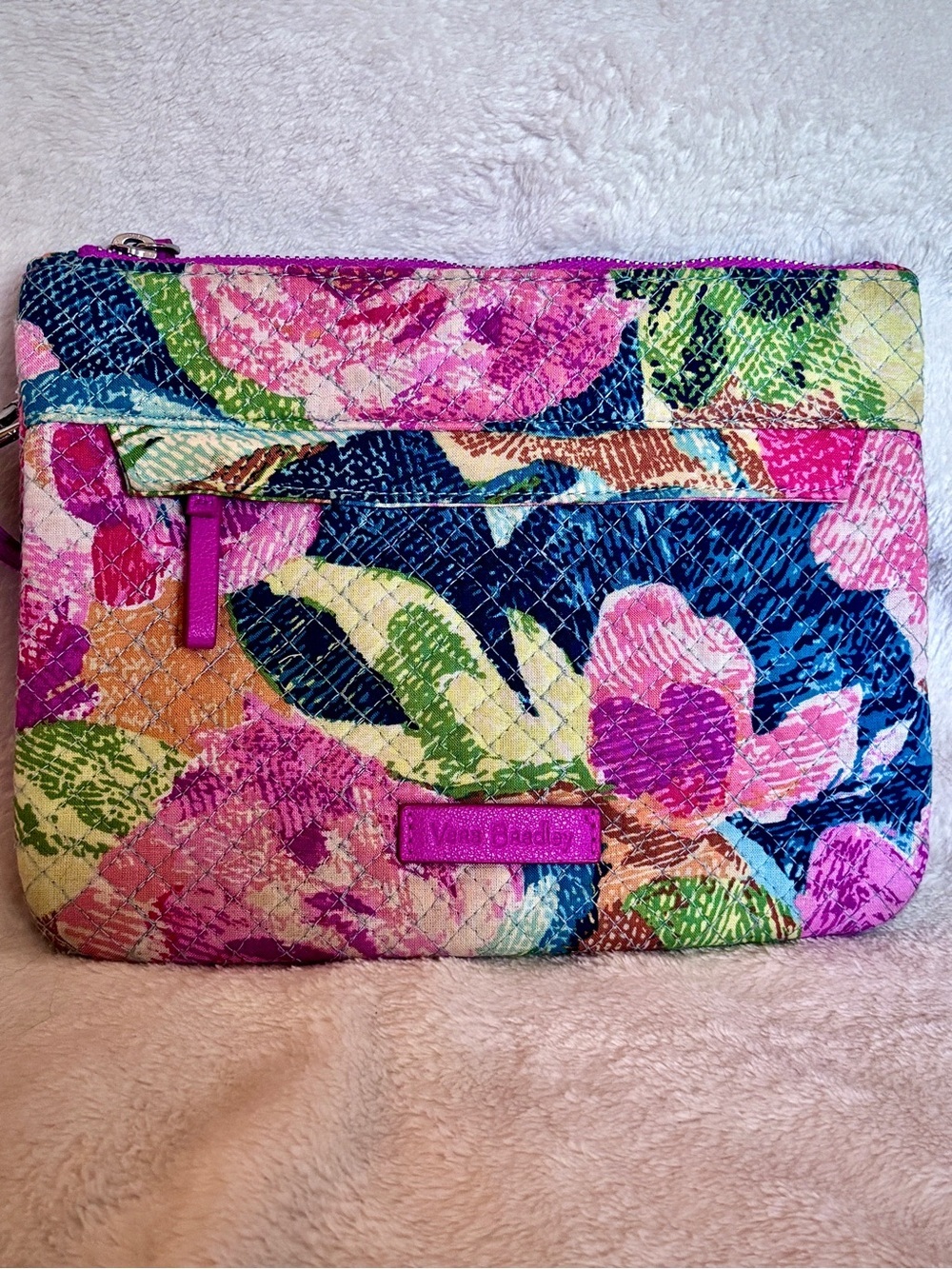 Vera Bradley Crossbody Floral Quilted Purse Pink